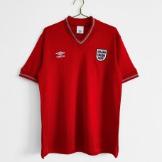 England 84/87 Away Red Soccer Jersey